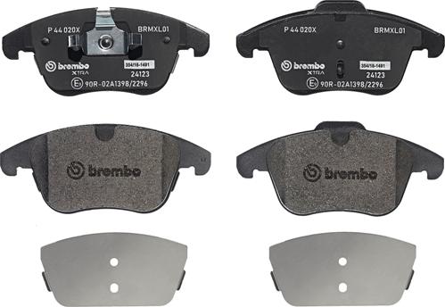 Brembo P 44 020X - Komplet zavornih oblog, ploscne (kolutne) zavore www.parts5.com