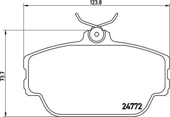 Brembo P 46 001 - Brake Pad Set, disc brake www.parts5.com