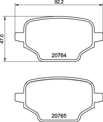 Brembo P 59 098 - Juego de pastillas de freno www.parts5.com