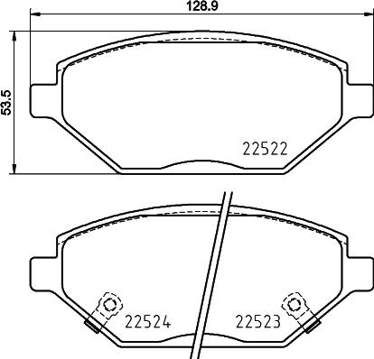 Brembo P 59 093 - Тормозные колодки, дисковые, комплект www.parts5.com