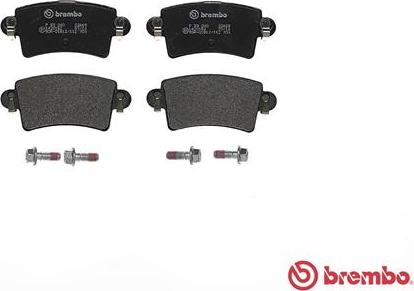 Brembo P 59 040 - Тормозные колодки, дисковые, комплект www.parts5.com