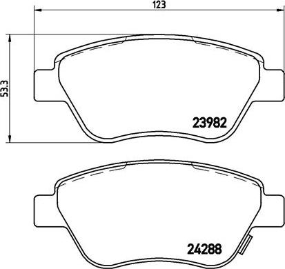 Brembo P 59 051X - Brake Pad Set, disc brake www.parts5.com