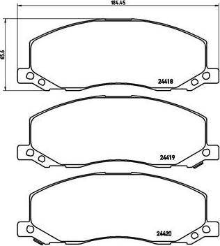 Brembo P 59 058 - Set placute frana,frana disc www.parts5.com