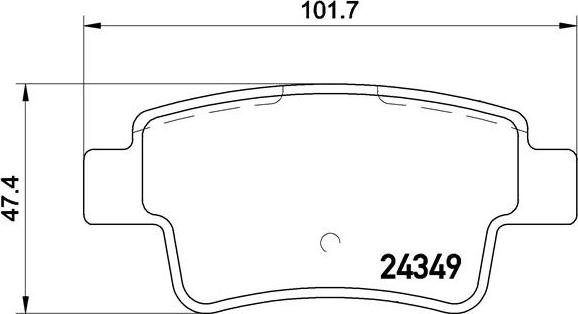 Brembo P 59 057 - Brake Pad Set, disc brake www.parts5.com