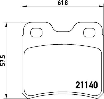 Brembo P 59 018 - Zestaw klocków hamulcowych, hamulce tarczowe www.parts5.com