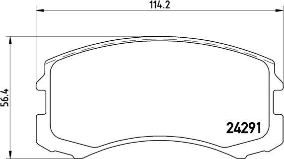 Brembo P 54 041 - Set placute frana,frana disc www.parts5.com