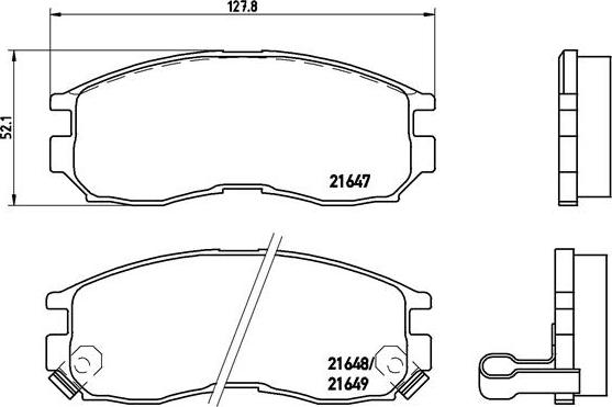 Brembo P 54 014 - Set placute frana,frana disc www.parts5.com