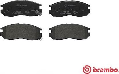 Brembo P 54 014 - Zestaw klocków hamulcowych, hamulce tarczowe www.parts5.com