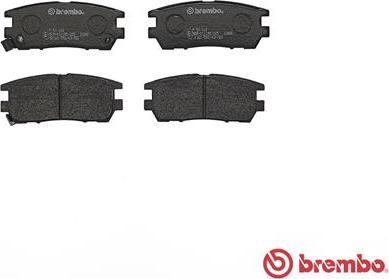 Brembo P 54 018 - Brake Pad Set, disc brake www.parts5.com