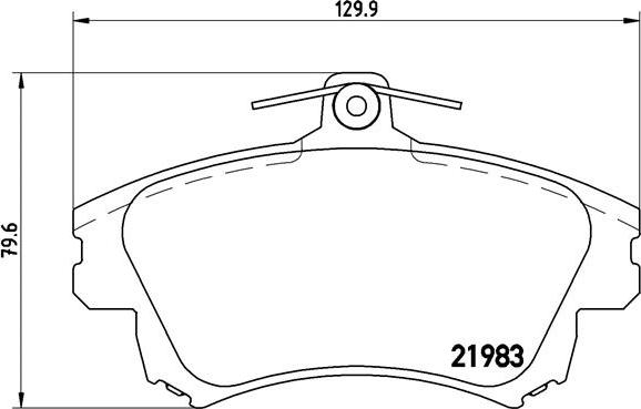 Brembo P 54 036 - Set placute frana,frana disc www.parts5.com