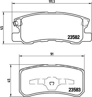 Brembo P 54 031 - Тормозные колодки, дисковые, комплект www.parts5.com