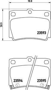 Brembo P 54 026 - Sada brzdových destiček, kotoučová brzda www.parts5.com