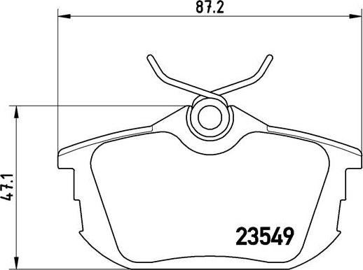 Brembo P 54 023 - Sada brzdových destiček, kotoučová brzda www.parts5.com