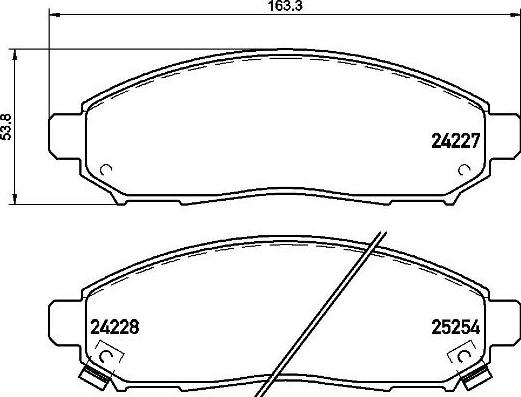 Brembo P 56 096 - Brake Pad Set, disc brake parts5.com