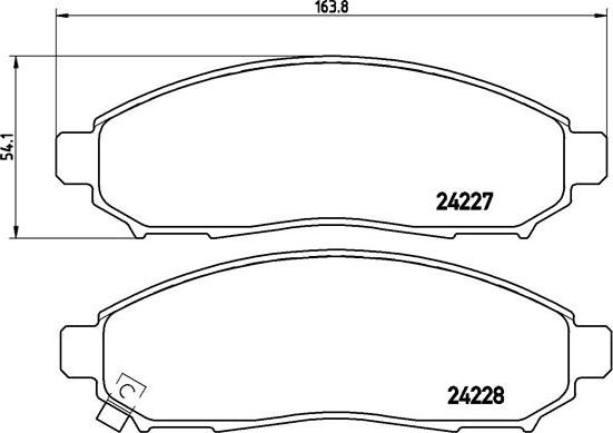 Brembo P 56 059 - Set placute frana,frana disc www.parts5.com