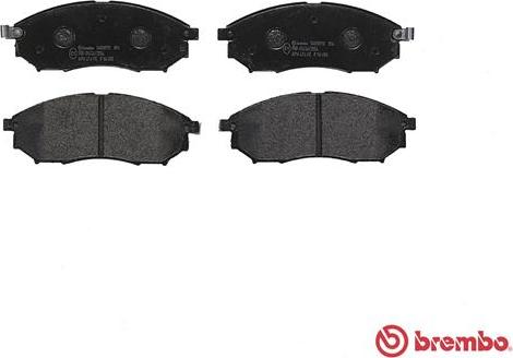 Brembo P 56 058 - Brake Pad Set, disc brake parts5.com