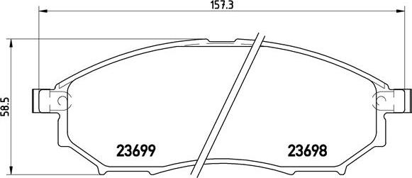 Brembo P 56 058 - Set placute frana,frana disc parts5.com