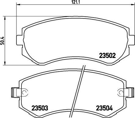 Brembo P 56 039 - Тормозные колодки, дисковые, комплект www.parts5.com