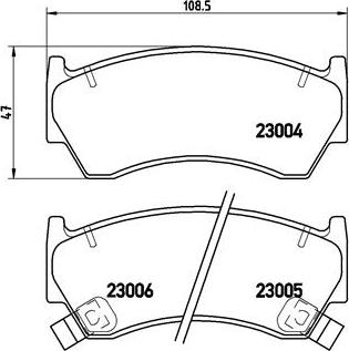 Brembo P 56 033 - Тормозные колодки, дисковые, комплект www.parts5.com