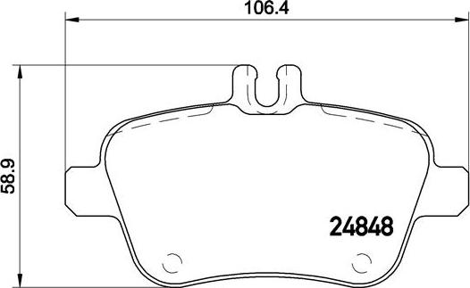 Brembo P 50 091 - Brake Pad Set, disc brake parts5.com