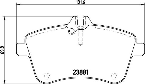 Brembo P 50 057 - Komplet kočnih obloga, disk kočnica www.parts5.com