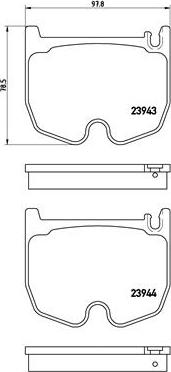 Brembo P 50 062 - Komplet pločica, disk-kočnica www.parts5.com