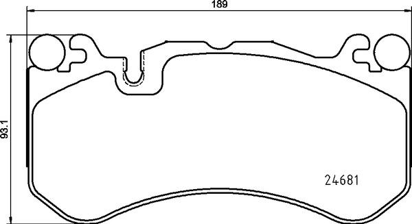 Brembo P 50 142 - Komplet pločica, disk-kočnica www.parts5.com