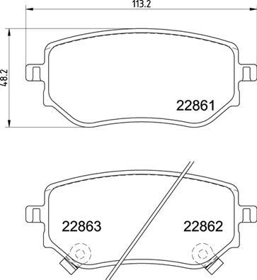 Brembo P 50 153 - Juego de pastillas de freno www.parts5.com