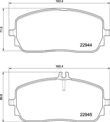 Brembo P 50 152 - Σετ τακάκια, δισκόφρενα www.parts5.com