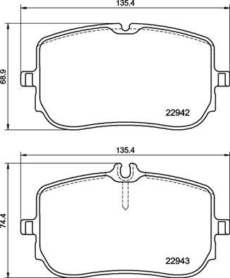 Brembo P 50 157 - Bremsbelagsatz, Scheibenbremse www.parts5.com