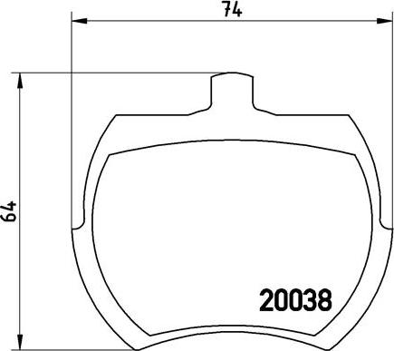 Brembo P 52 002 - Juego de pastillas de freno www.parts5.com