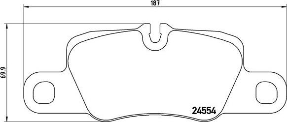 Brembo P 65 020 - Brake Pad Set, disc brake www.parts5.com