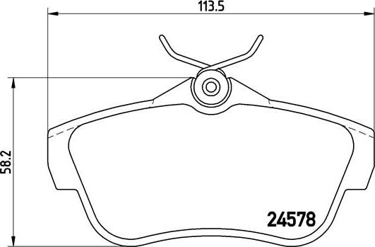 Brembo P 61 095 - Set placute frana,frana disc www.parts5.com