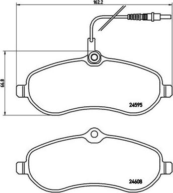 Brembo P 61 096 - Brake Pad Set, disc brake www.parts5.com