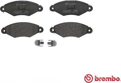 Brembo P 61 098 - Тормозные колодки, дисковые, комплект www.parts5.com