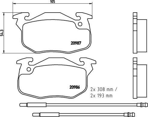 Brembo P 61 044 - Set placute frana,frana disc www.parts5.com