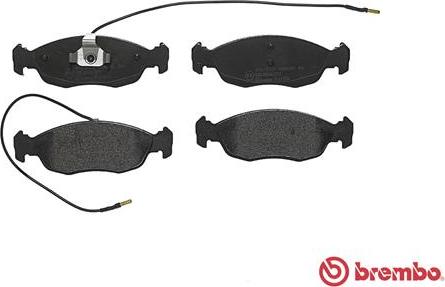 Brembo P 61 054 - Комплект спирачно феродо, дискови спирачки www.parts5.com