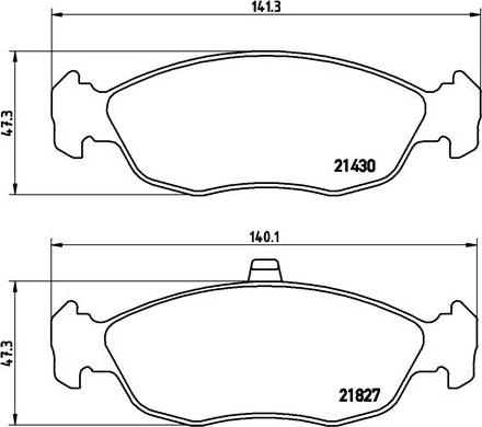 Brembo P 61 051 - Piduriklotsi komplekt,ketaspidur www.parts5.com