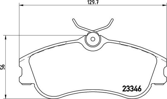 Brembo P 61 069 - Sada brzdových destiček, kotoučová brzda www.parts5.com