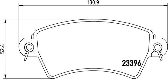 Brembo P 61 065 - Zestaw klocków hamulcowych, hamulce tarczowe www.parts5.com