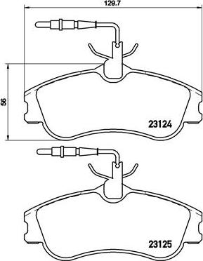 Brembo P 61 060 - Σετ τακάκια, δισκόφρενα www.parts5.com