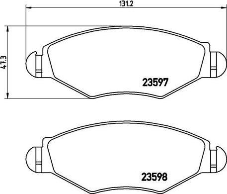 Brembo P 61 063 - Тормозные колодки, дисковые, комплект www.parts5.com