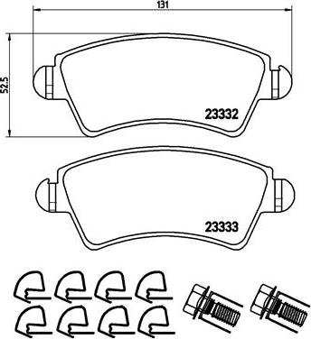 Brembo P 61 067 - Jarrupala, levyjarru www.parts5.com