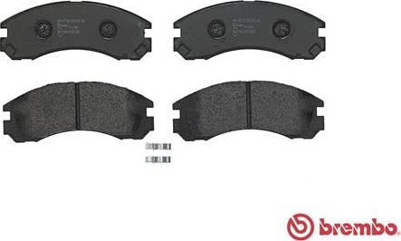 Brembo P 61 089 - Zestaw klocków hamulcowych, hamulce tarczowe www.parts5.com