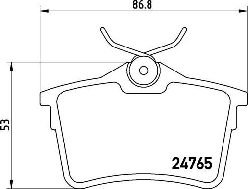 Brembo P 61 084 - Sada brzdových destiček, kotoučová brzda www.parts5.com