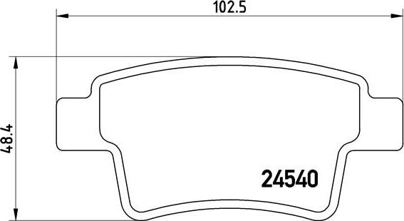 Brembo P 61 085 - Komplet pločica, disk-kočnica www.parts5.com