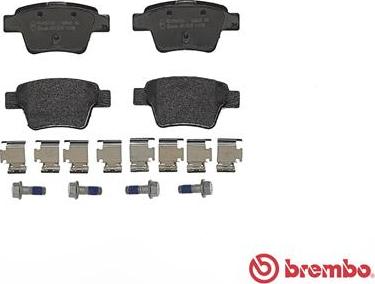 Brembo P 61 080 - Brake Pad Set, disc brake parts5.com