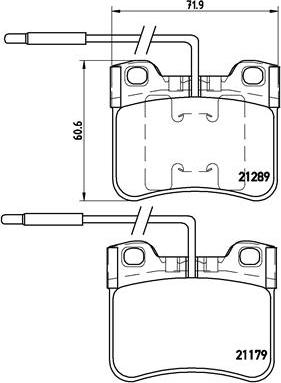 Brembo P 61 034 - Тормозные колодки, дисковые, комплект www.parts5.com