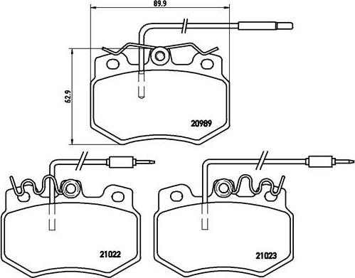 Brembo P 61 031 - Тормозные колодки, дисковые, комплект www.parts5.com