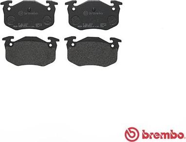 Brembo P 61 032 - Fékbetétkészlet, tárcsafék www.parts5.com